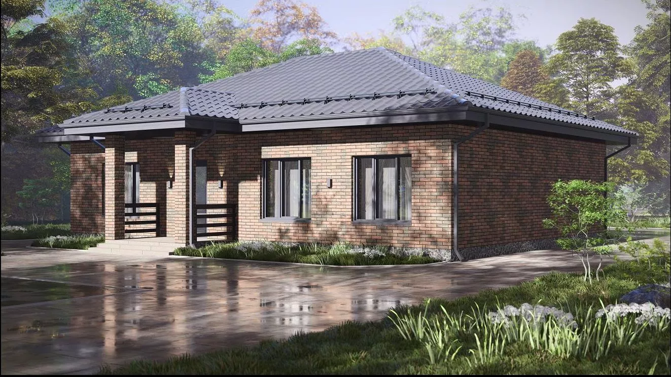 Проект дома Классик из газобетона