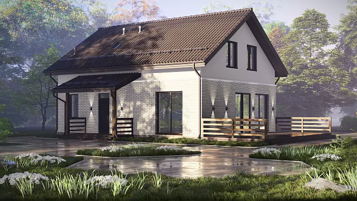 дом из газобетона под ключ проекты и цены фото